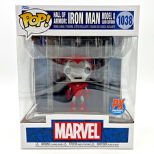 Funko POP! Deluxe Hall of Armor: IRON MAN MODEL 8 #1038 PX Exclusive w/Protector