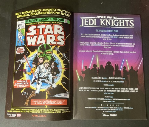 Star Wars Jedi Knights #1 Variant Cover C Giuseppe Camuncoli Obi-Wan Qui-Gon - Picture 3 of 6