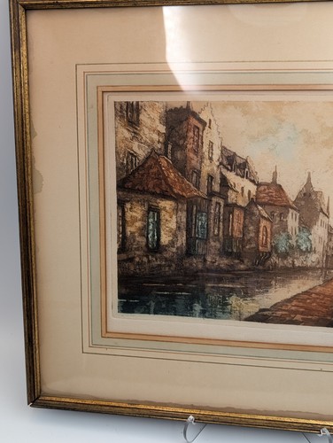 Vintage Color Engraving Print by Van Host • Framed and Matted - Picture 2 of 6