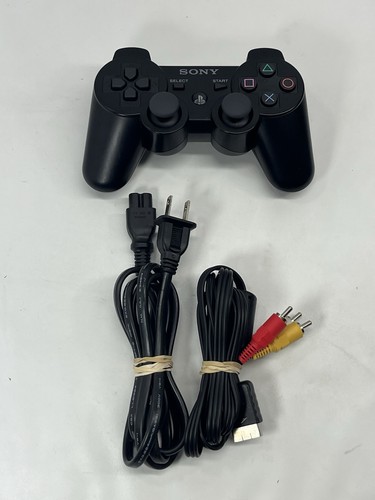 Sony Playstation 3 PS3 Super Slim 250GB Black Console Bundle W/ Games Cech-4201b - Picture 3 of 9