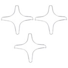  3 Stück / 1 Packung Edelstahl Star Shape Pot Rack