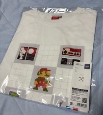 M7h Nintendo Super Mario White T-shirt S New Unopened Official Merchandise from