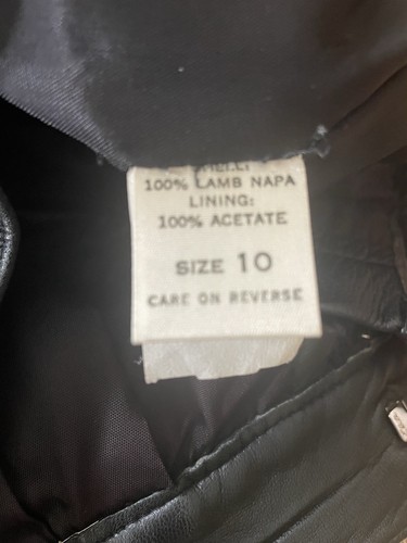 Vintage Forenza West Bay High Rise Genuine Leather Lined Pants | Black | Size 10 - Picture 7 of 11