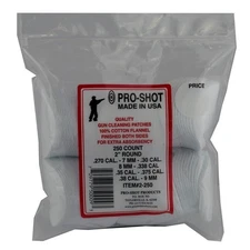 Pro-Shot Cleaning Patches Cotton For .270 - .38 Caliber 2" Round 250 Count 2250