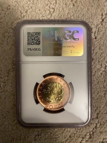 Czech Republic 50 Korun Commemorative Coin 2021 Prague NGC 66 Mintage 5000 - Picture 2 of 2