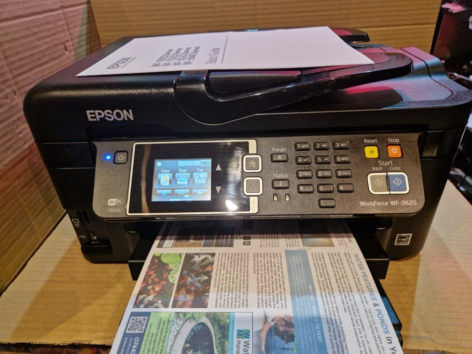 Epson WorkForce WF-3620DWF Colour All-In-One Printer With Full Inks  - Image 2 of 4