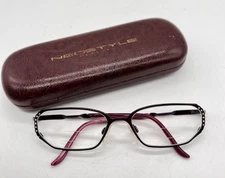 Neostyle Eyeglasses City Smart 647 297 Plum Crystals  Italy 53-16 130 w/Case