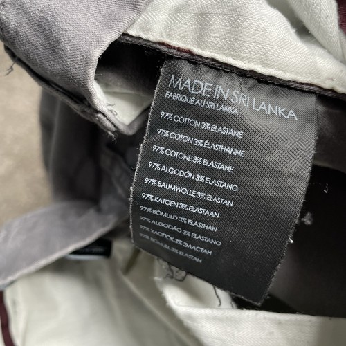 Pantalones Club Monaco Para Hombre 36x32 Gris Connor Modernos Calce Ajustado Chino Elastizados Preppy - Imagen 7 de 11