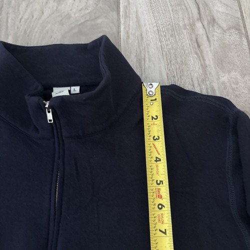 State & Liberty Mens Sz L Quarter Zip Pullover Shirt Sweater Heather Gray Blue - Picture 8 of 11