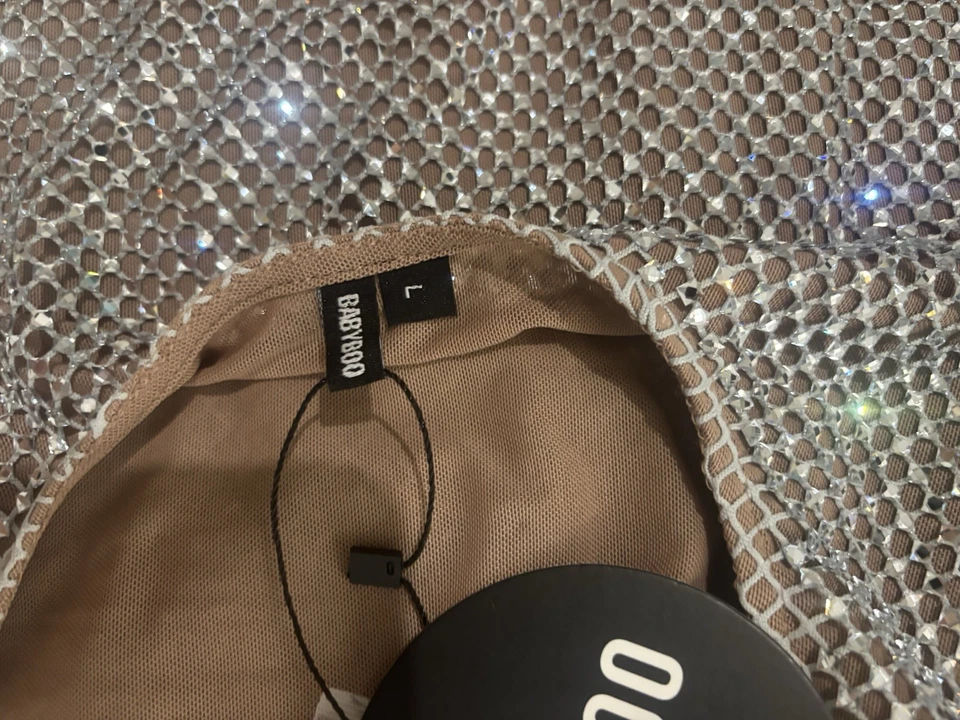 baby boo petra mini vestido plateado Foto 3 de 4