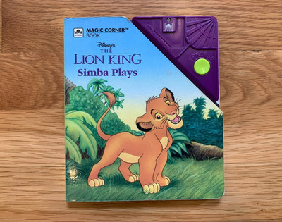 The Lion King ''Simba Plays'' Magic Corner Books by Snyder, Musical Sounds - RARE!