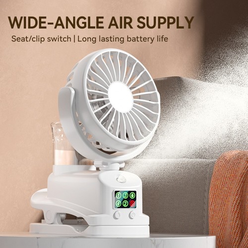 Mini Nebel Ventilator mit 4 Geschwindigkeitsregelung 360 Grad Luftstrom perfekt - Photo 3/14