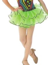 Feelin Groovy Ballet Tutu Skirt ONLY Child Medium New Dance Costume Lime Green