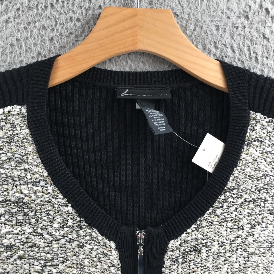 Cárdigan suéteres Lane Bryant para mujer 18/20 negro manga larga cremallera completa cómodo Foto 3 de 4