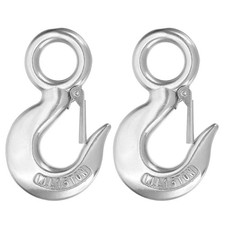 Slip Hooks, 2Pcs 304 Stainless Steel 3307 lbs Capacity Chain Grab Hooks