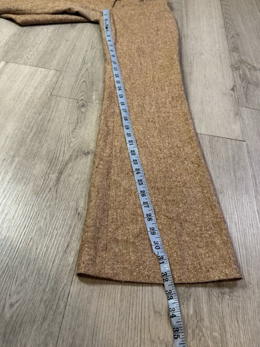Bebe Y2K Women’s Flare Boot Cut Low Rise Flare Wool Blend Light Brown Pants Sz 0 - Picture 2 of 8