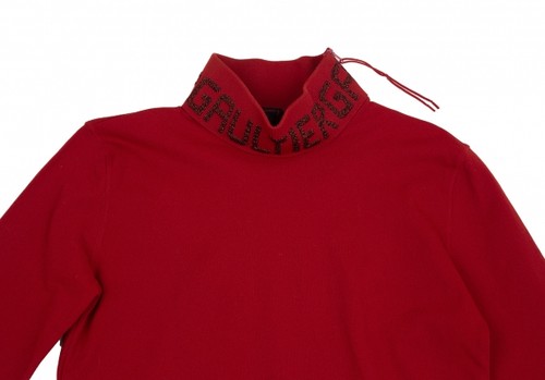 Jean-Paul GAULTIER CLASSIQUE Logo Turtleneck Stretch T Shirt Size 48(K-127605) - Picture 2 of 12
