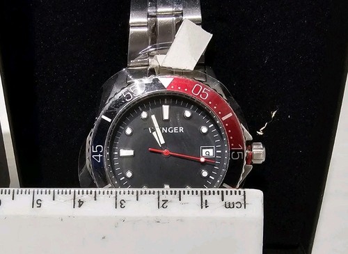 Brand New Genuine Wenger Black Dial Red Bezel Watch - Picture 5 of 6