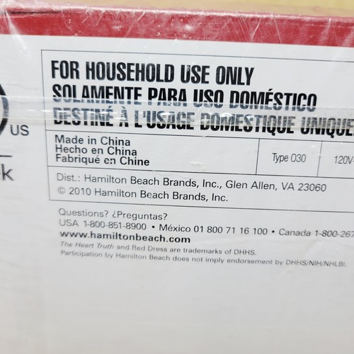 Hamilton Beach Tostapane Forno Rosso Modello 22703H SIGILLATO NUOVO VECCHIO MAGAZZINO - Foto 6 di 13