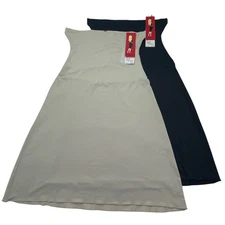 Spanx Lust Have Slip Shaper Beige Black Mid Length Slimming Tummy Control 2327