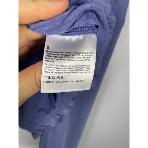 Lululemon, "All Yours" Cropped Hoodie, Size 6, Periwinkle Blue Purple, EUC - Picture 2 of 6