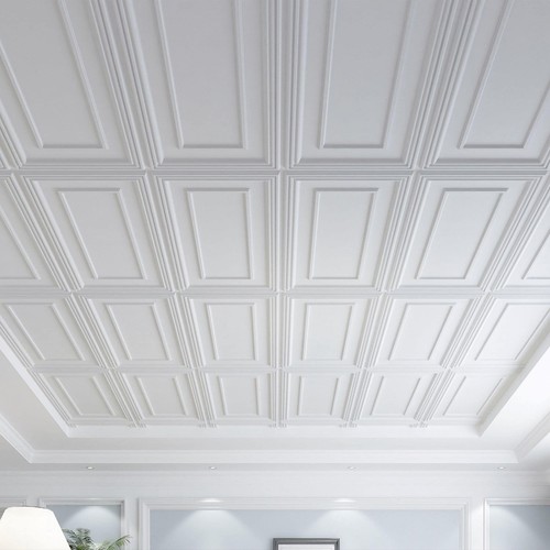 Art3d 3D PVC Drop Ceiling Tiles, 3D Wall Panels, 2x4 ft. - Picture 4 of 15