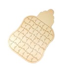  Personalisiertes Gästebuch aus Holz, kreative Milchflaschenform,