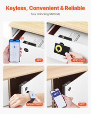 4-in-1 Electronic Cabinet Lock Smart Cabinet Lock for Wooden Cabinets