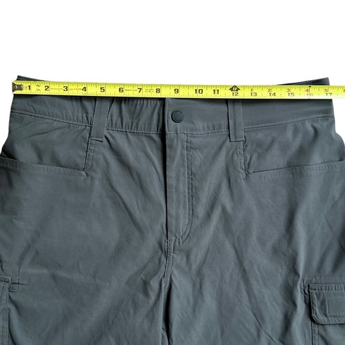 Orvis Tech Cargo Shorts Mens Sz 34 Gray Stretch Nylon Travel Outdoor Hiking - Picture 8 of 9