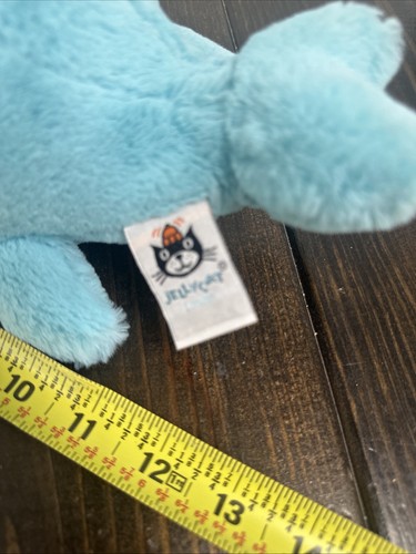 Jellycat Aqua sorbetto marino blu verde acqua narvalo peluche corno iridescente vita marina - Foto 3 di 8