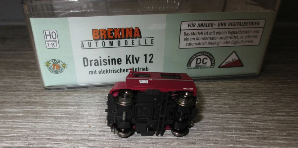 Brekina 63040 Draisine Klv 12, Deutsche Bundesbahn (DB), Epoche IV ___ Digital - Bild 2 von 3