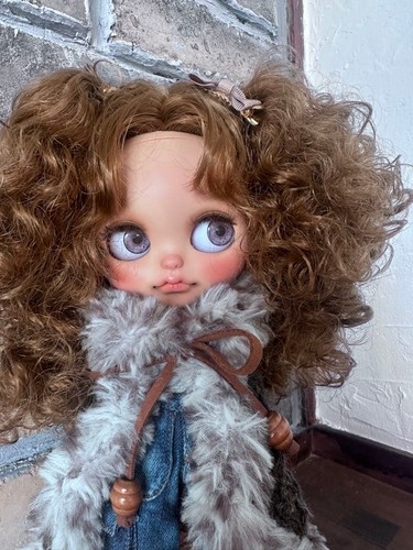 Muñeca ICY Personalizada Pelo Rizado Piel Bronceada Princesa Kawaii Hecha a Mano ÚNICA EN SU CLASE - Imagen 12 de 19