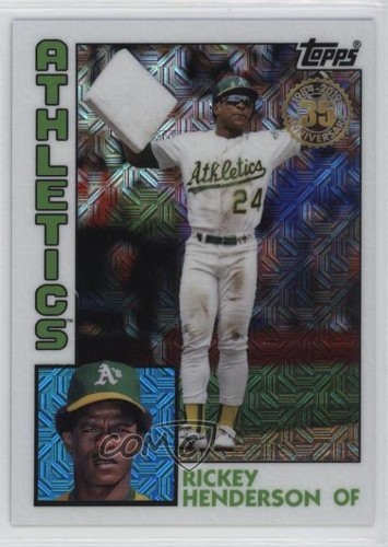 2019 Topps Silver Pack 1984 Topps Baseball Rickey Henderson #T84-22 HOF