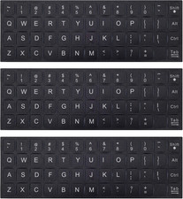 3PCS Universal English Keyboard Letter Stickers, Replacement English Keyboard St