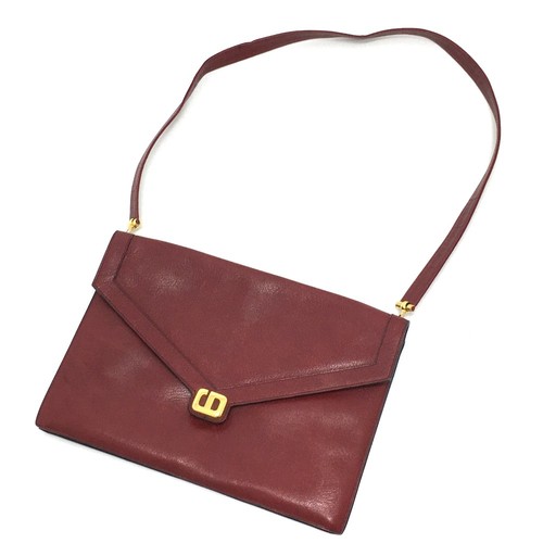 CHRISTIAN DIOR CDHardware Old Vintage Shoulder Bag Leather Red/GoldHardware - Picture 12 of 13