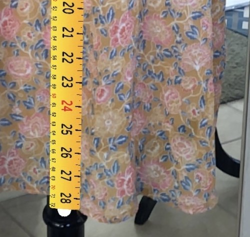 Vintage Y2K Self Esteem Babydoll offenes Trägertop Größe 1X durchsichtig fließend Blumen Boho - Bild 8 von 9