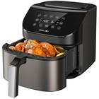 RAMJOY AIR FRYER 6.8 QUARTS 10-IN-1 FUNCTIONS RAF-650 - METAL GREY
