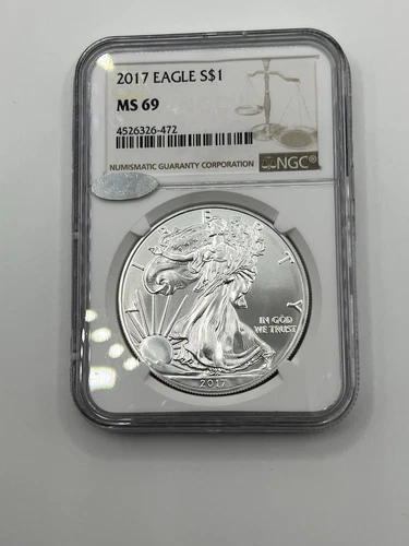 2017 $1 American Eagle 1oz Silver Dollar NGC MS69