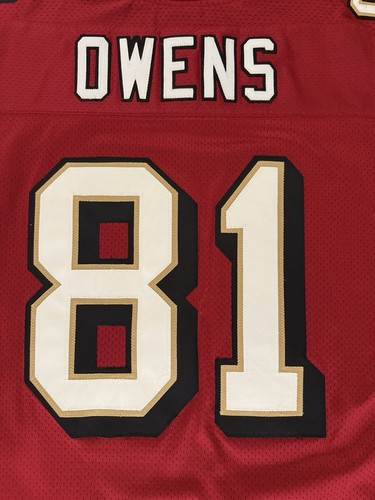 Auténtica camiseta de fútbol americano Reebok San Francisco 49ers #81 Terrell Owens NFL talla 54 - Imagen 4 de 4
