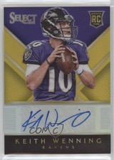 2014 Panini Select Rookie Auto Gold Prizm /10 Keith Wenning #RA-KW Auto RC