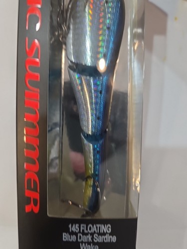 Sebile Magic Swimmer 5 3/4" Floating 1oz Jointed Swimbait Blue Sardine Bass Lure - Picture 9 of 16