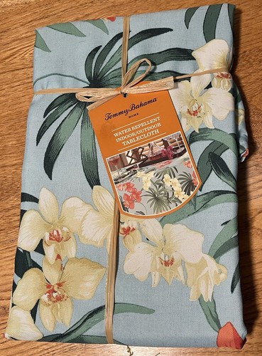 Tovaglia oblunga Tommy Bahama Tropical Hibiscus da interno esterno 60x84 in ~ Nuova - Foto 2 di 5