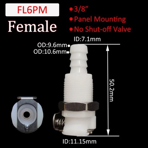 1Pcs Quick Shut-Off Hose Joint Quick Coupler For Hose Pipe Tube - Picture 26 of 28