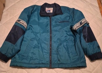 90's Vintage Pro Player Seattle Mariners Jacket Mens L MLB Teal/Navy Blue(JOPBR)