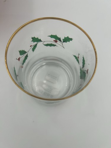 Lenox Holiday DOF oro 24k set di 4 bicchieri doppi 1/8 pollici vecchio stile 10 oz - Foto 5 di 11