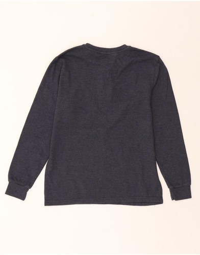 WRANGLER Mens Top Long Sleeve UK 34/36 Small Navy Blue Cotton AQ04 - Picture 2 of 3