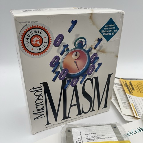 NEW Microsoft Macro Assembler MASM v6.11 Assembly-Language Development System - Picture 3 of 18