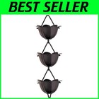 Elegant 8.5 ft Black Lotus Rain Chain - Decorative Efficient Rain Gutter