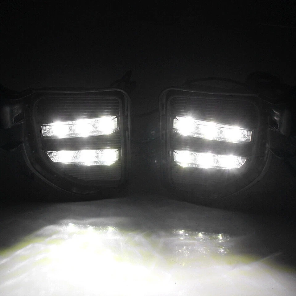 Luces de circulación diurna LED DRL para Toyota Hiace 2014-2017 luz de conducción antiniebla Foto 2 de 4