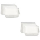 2 PCS Reusable Pouches for Freezer Sealable Bags Packaging Food Zip